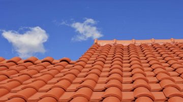 Terracotta tiled roofs in Grimsby